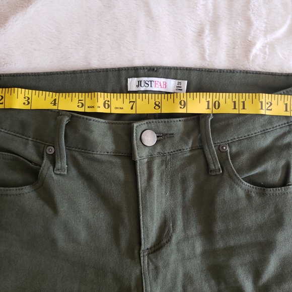{JustFab} Twill Ankle Skinny - Picture 4 of 8